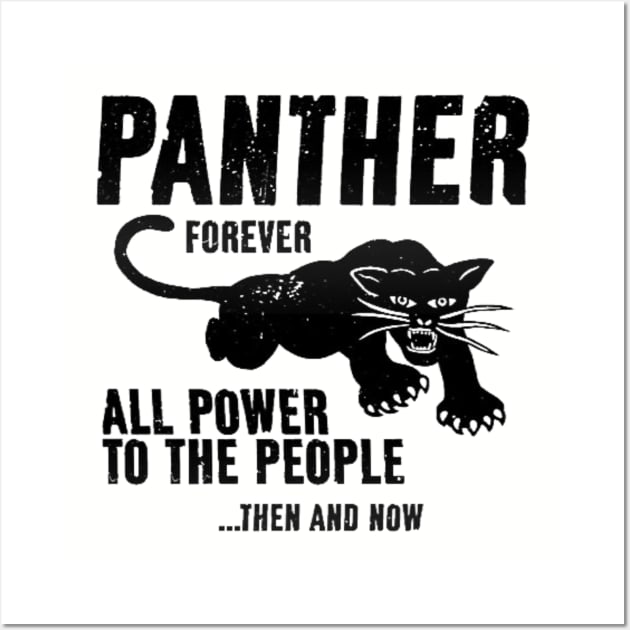 Black Panther Party, All Power To The People, Civil Rights, Black Lives Matter Wall Art by UrbanLifeApparel